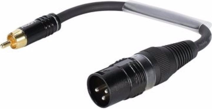 Actual product image Sommer Cable Adapter cable XLR(M)/Cinch(M) 0.15m bw (0.15 m)