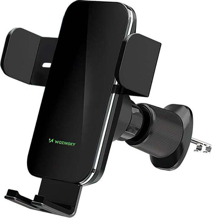 Immagine prodotto Wozinsky WEDZ-3Y8S clamp car holder with 15W inductive charger for phone on the air vent - black