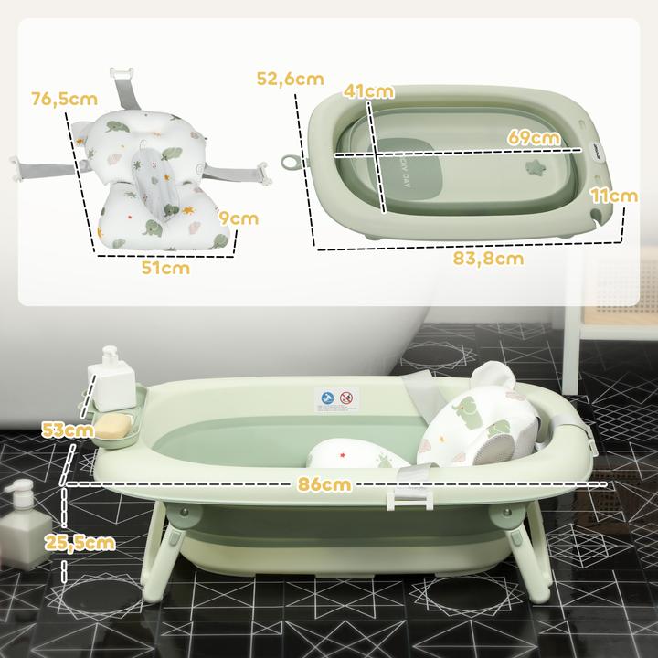 Produktbild Aiyaplay Babywanne Kunststoff, Polyester Grün