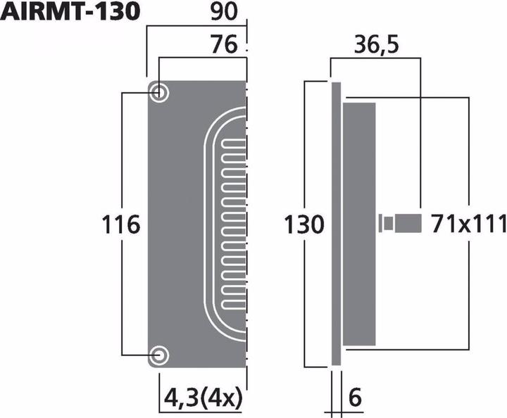 Produktbild Monacor Hifi Baendchenhochtoener (1 Stk.)