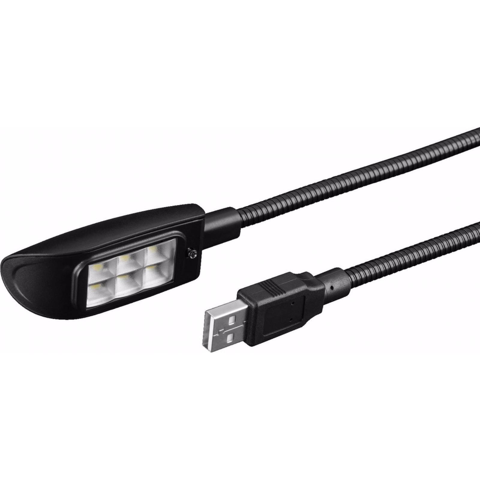Monacor Schwanenhalslampe, Audio Zubehör, Schwarz
