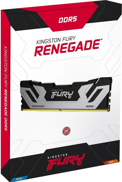 Actual product image Kingston 24GB 8800MT/s DDR5 CL42 CUDIMM FURY Renegade Silver (1 x 24GB, 8800 MHz, DDR5 RAM, DIMM)