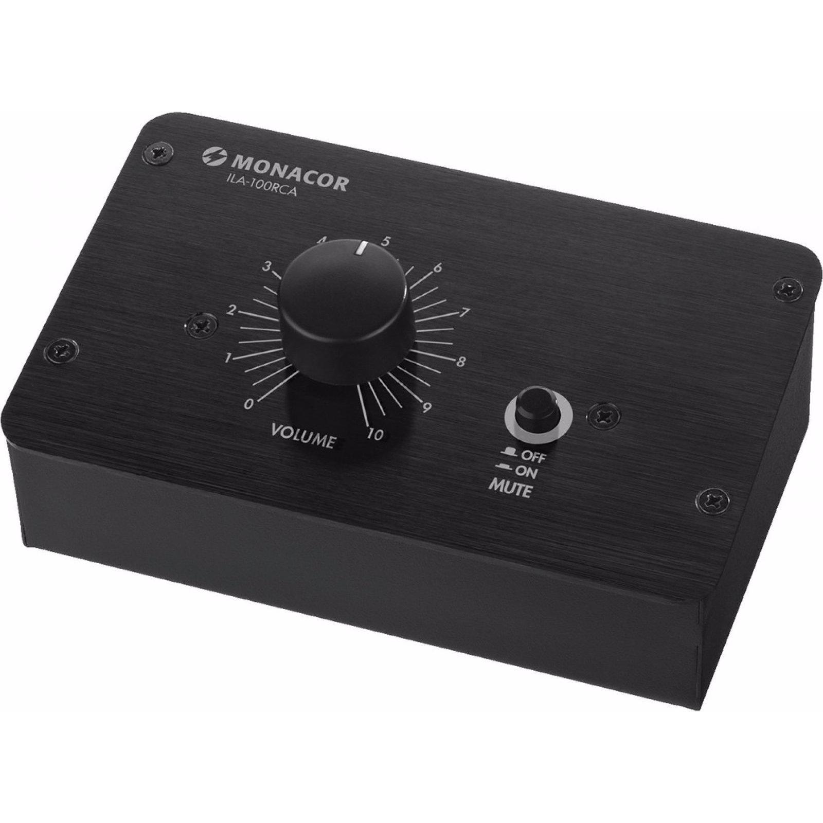 Monacor Pegelregler 2xCinch RCA 1x3.5mm, Lautsprecher Bauteile