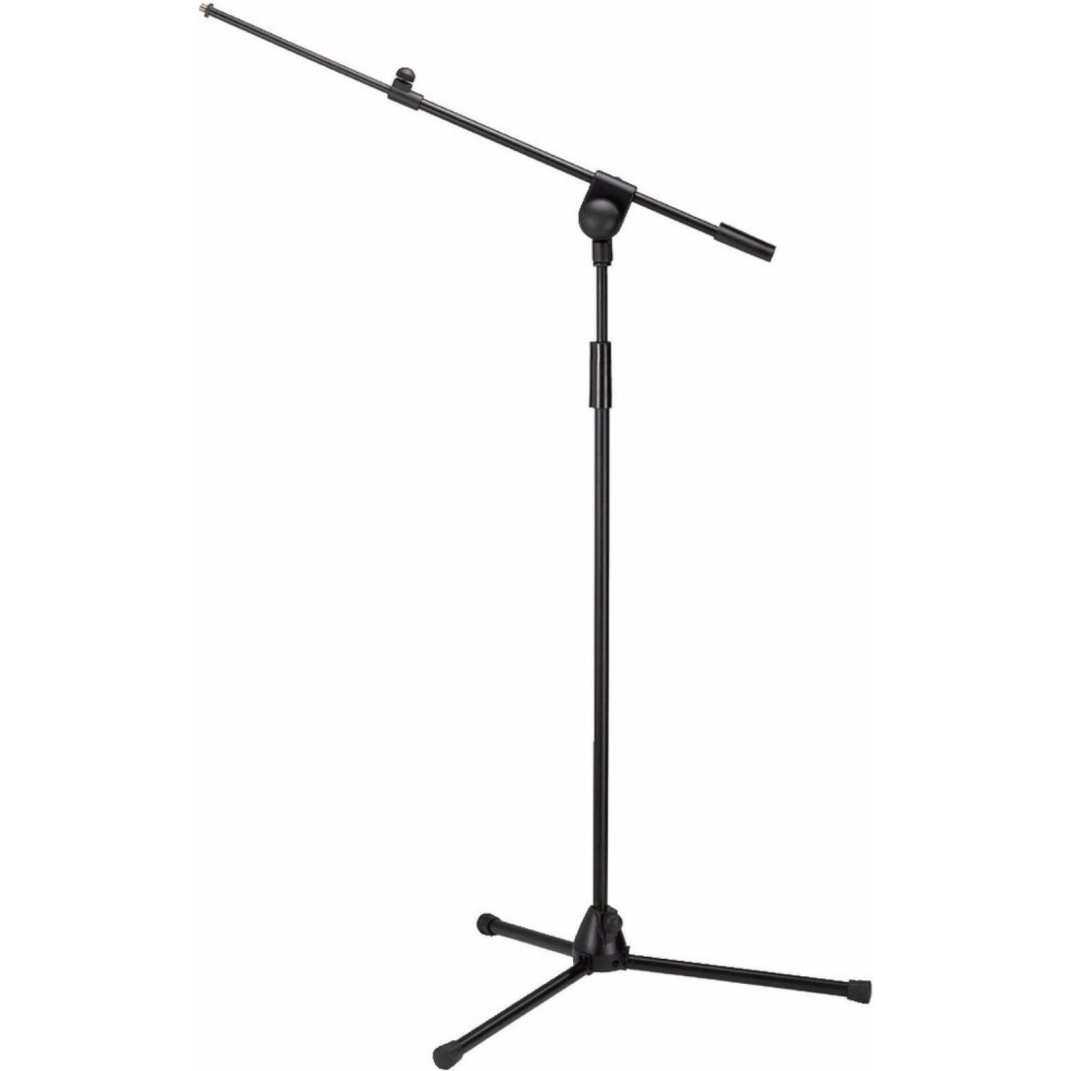 Monacor Mikrofon-Stativ, Mikrofonständer, Schwarz
