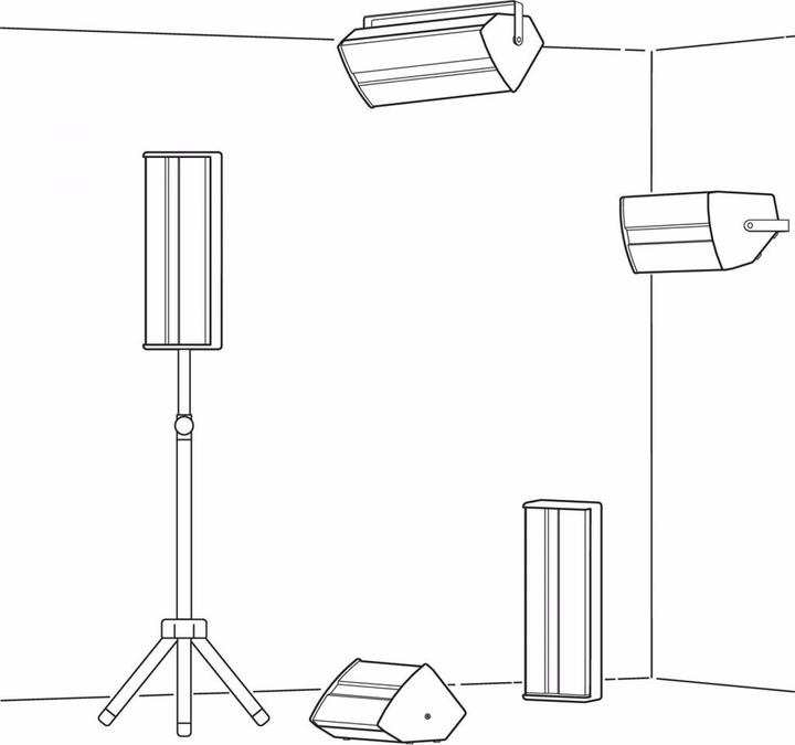 Immagine prodotto Monacor Cabinet per altoparlanti PA, 125 W (Passivo)
