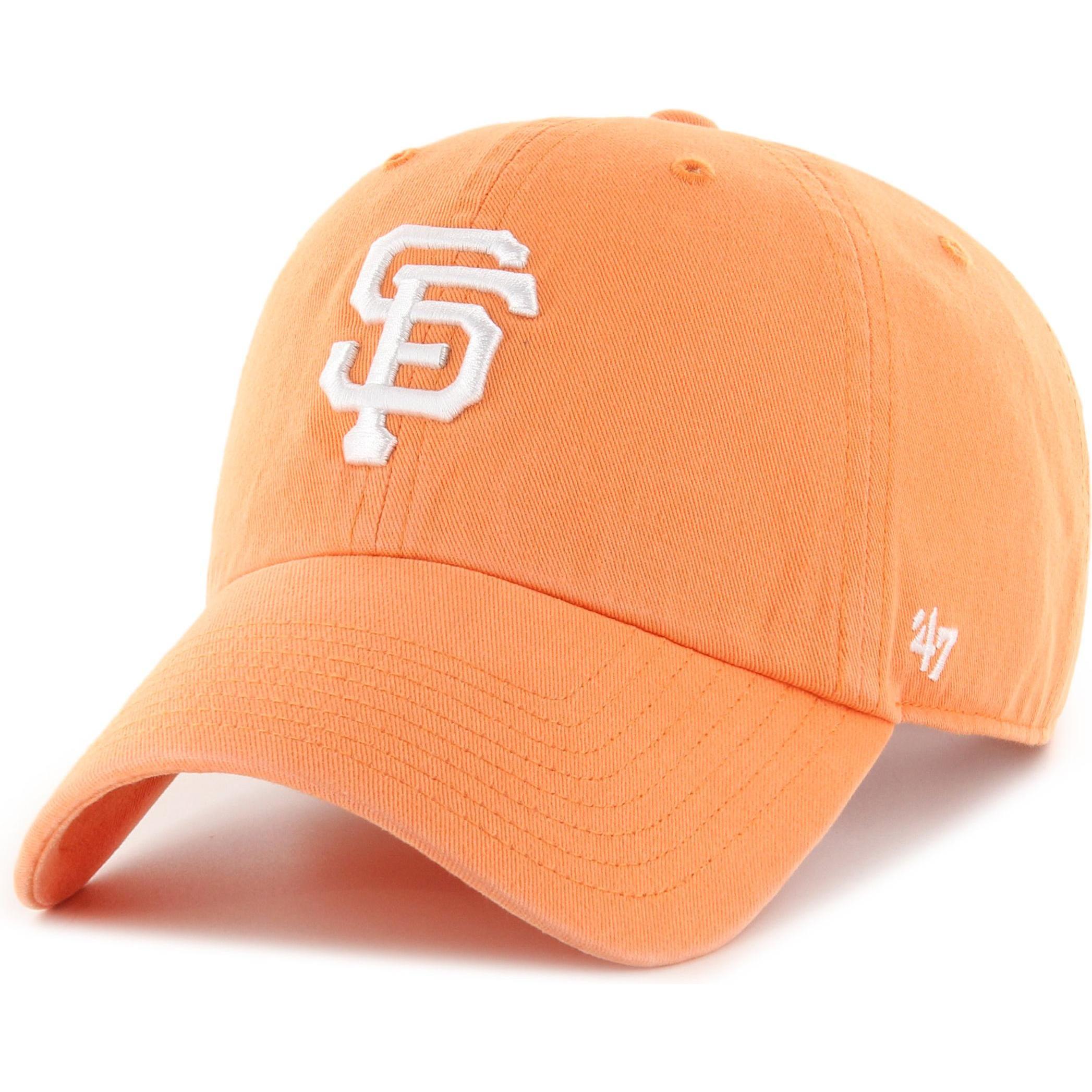 47 Brand, Herren, Cap, Strapback Cap - CLEAN UP San Francisco Giants mango, Orange