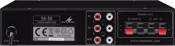 Actual product image Monacor Stereo amplifier, 4xIn 2x12.5W (Amplifier)