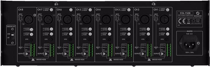 Image du produit Monacor Amplificateur 8 canaux 1400Wmax (Amplificateur)