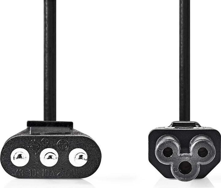 Immagine prodotto Nedis Cavo di alimentazione | Spina Italia | IEC-320-C5 | Dritto | Dritto | Nichelato | 2,00 m | Rotondo (2 m)