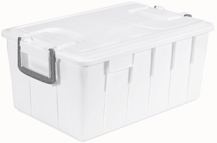 Image du produit Linum Bac de stockage avec couvercle et poignées 38x58x25.6cm