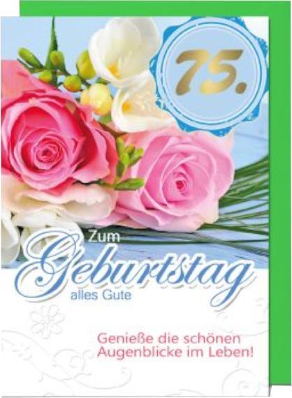 Immagine prodotto Geburtstagskarte 75 (12 pz.)