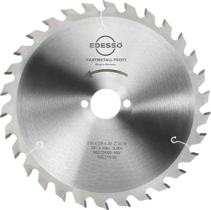 Produktbild Magni EDESSOE TOOLS AND MORE GMBH & CO.KG. 2103034 Kreissägeblatt HM W 30Z. D.210mm B.2,6mm EDESSÖ Bohrung