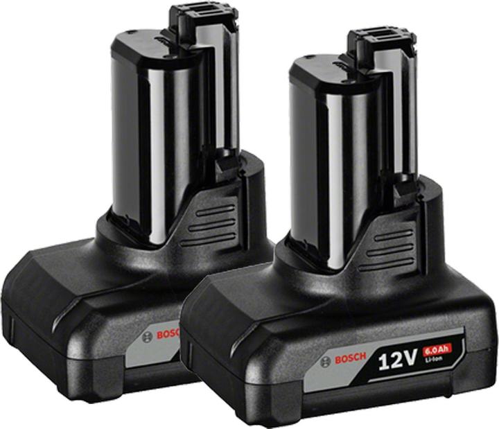 2x Bosch GBA 12V 6,0 Ah Akku (1600A00X7M)