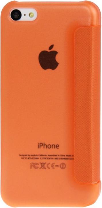 Actual product image König Design Mobile phone case with window for Apple iPhone 5C orange (Apple iPhone 5c)