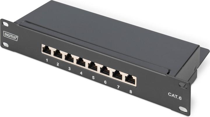 Digitus 1HE 8-Port 10" Cat6 geschirmt schwarz