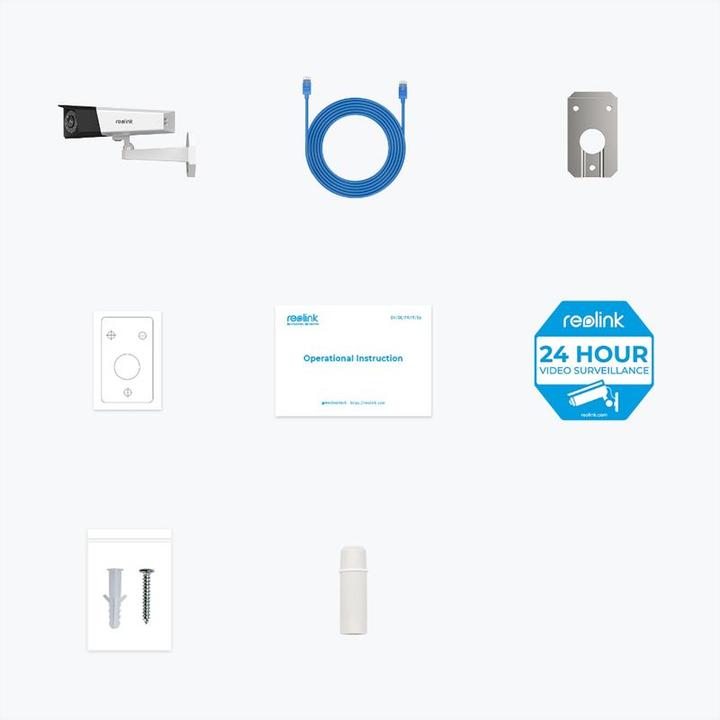 Actual product image Reolink P750 Outdoor Duo-Kamera, 16 MP, 180°, IR-LED 30m, PoE (7680 x 2160 pixels)