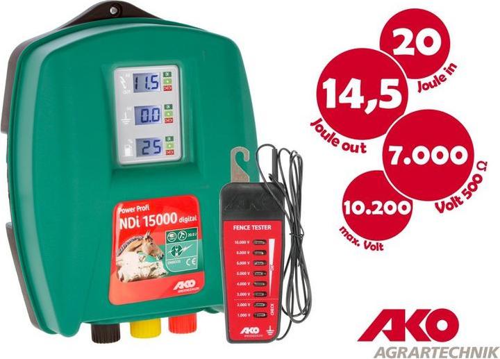Actual product image AKO Power Profi NDi 15000 D Electric Fencer