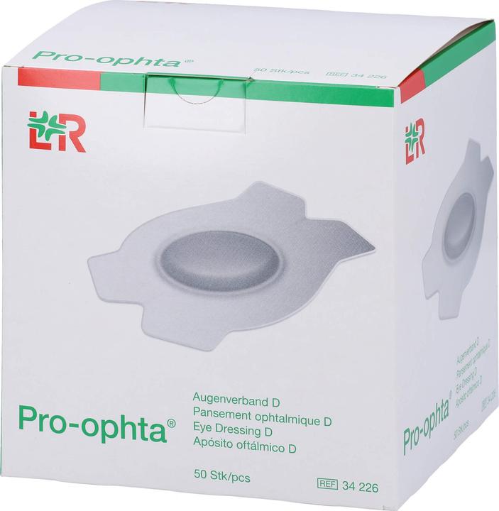Actual product image Pro Ophta D Augenverband lichtdicht hautfarbig (50 x)