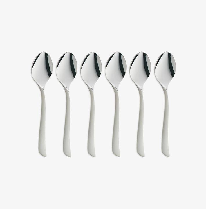 Produktbild WMF Espressolöffel Set 6tlg 10,8cm Virginia Edelstahl teilmatt kratzbeständig (6 Stück, Löffel)