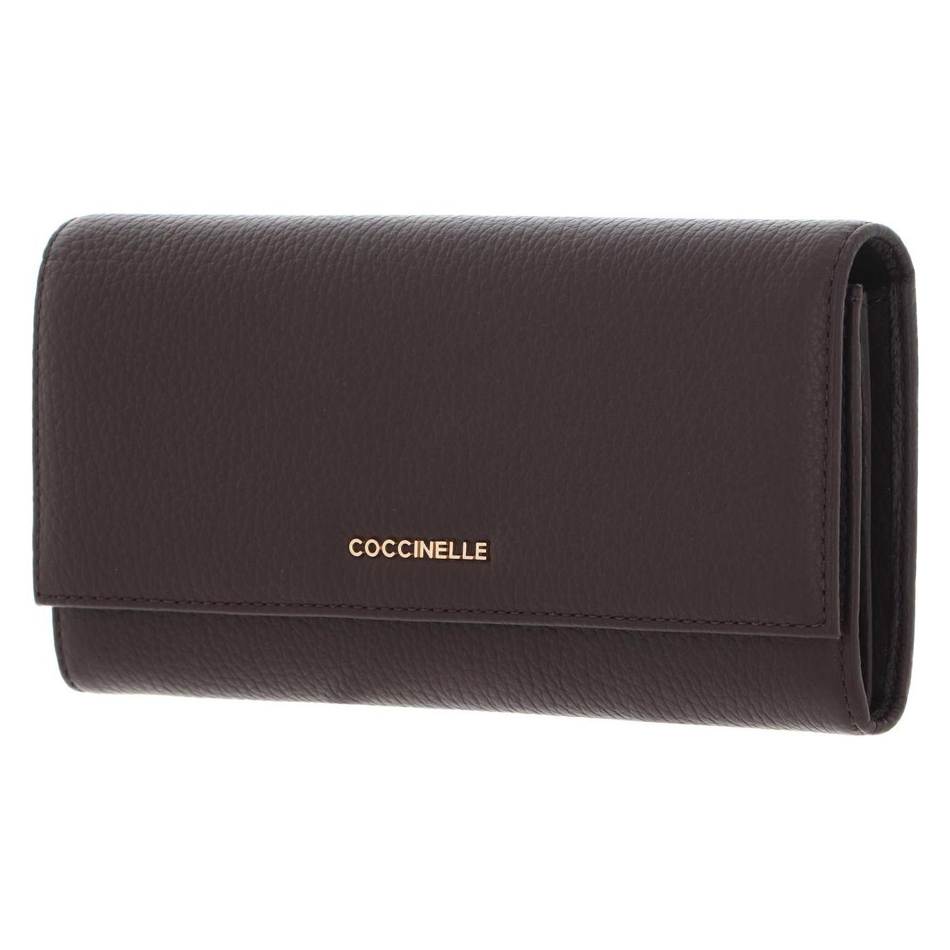 Coccinelle, Damen, Portemonnaie, Metallic Soft Wallet, Braun
