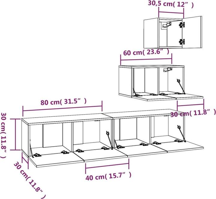 Actual product image vidaXL Leyla (80 x 30 cm)