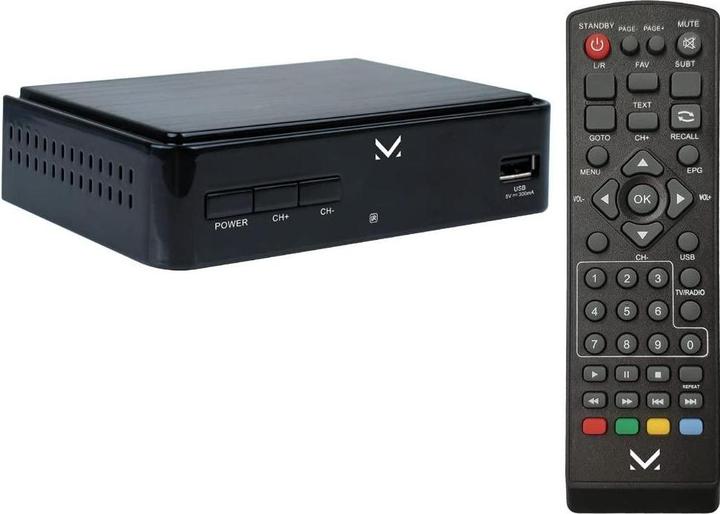 Actual product image Majestic New DEC-665 HD USB Terrestrial Black (DVB-T, DVB-T2)