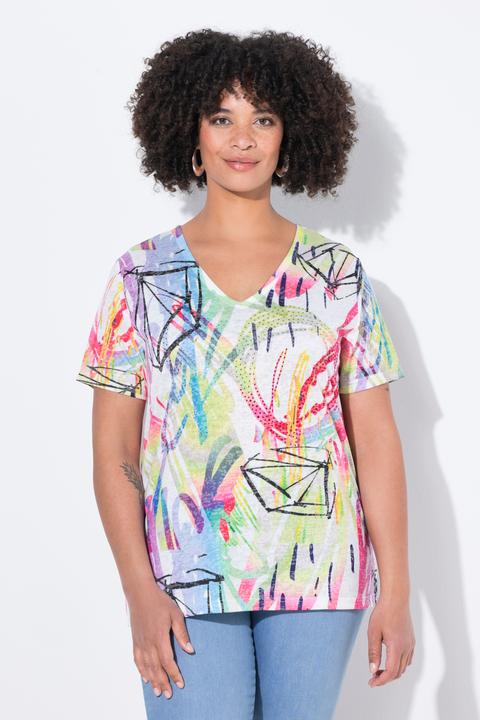 Actual product image Angel of Style T-shirt, comfortable fit, scribble pattern (44)