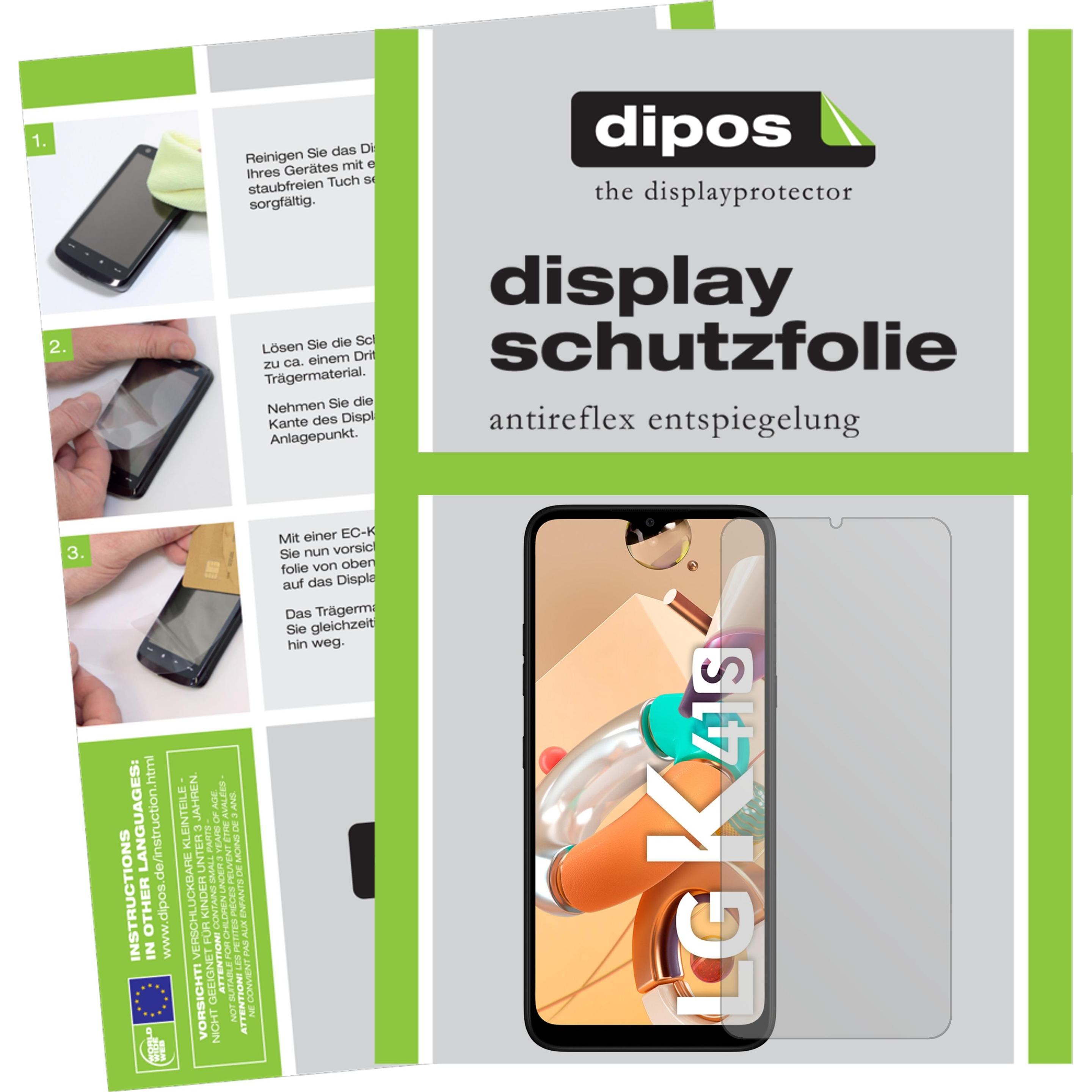 Dipos Displayschutzfolie Antireflex (6 Stück, LG K41s), Smartphone Schutzfolie, Transparent