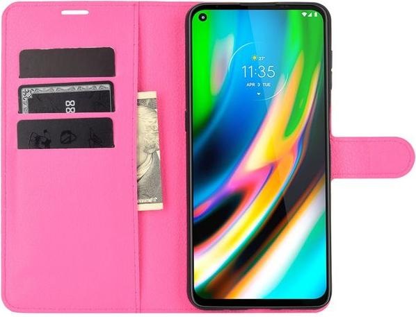 Productafbeelding MU Classic Litchi Leren Boekomslag Serie (Motorola Moto G9 Plus)