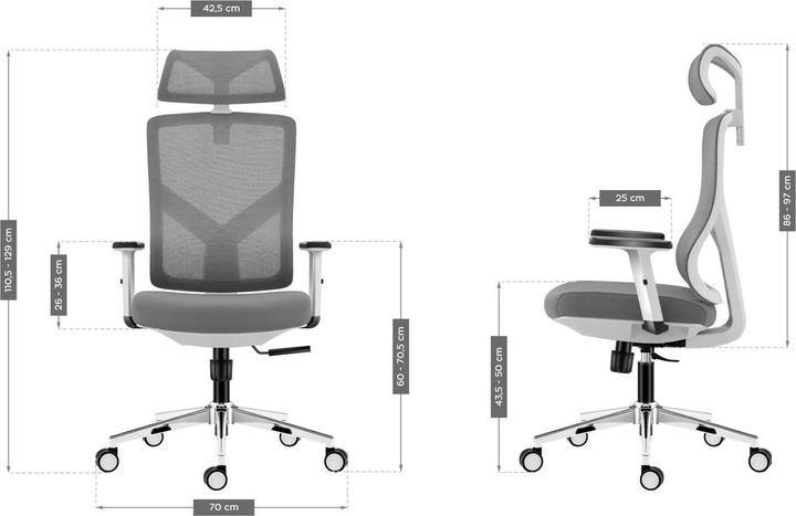 Productafbeelding Mark Adler Fotel biurowy MA-Manager 3.3 WHITE