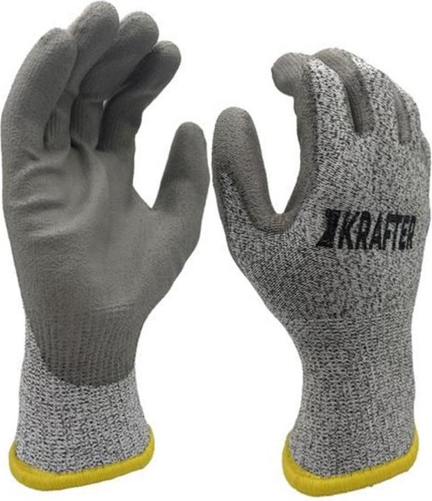Actual product image FTM Work Glove Nylon, 8/M, Grey (M)