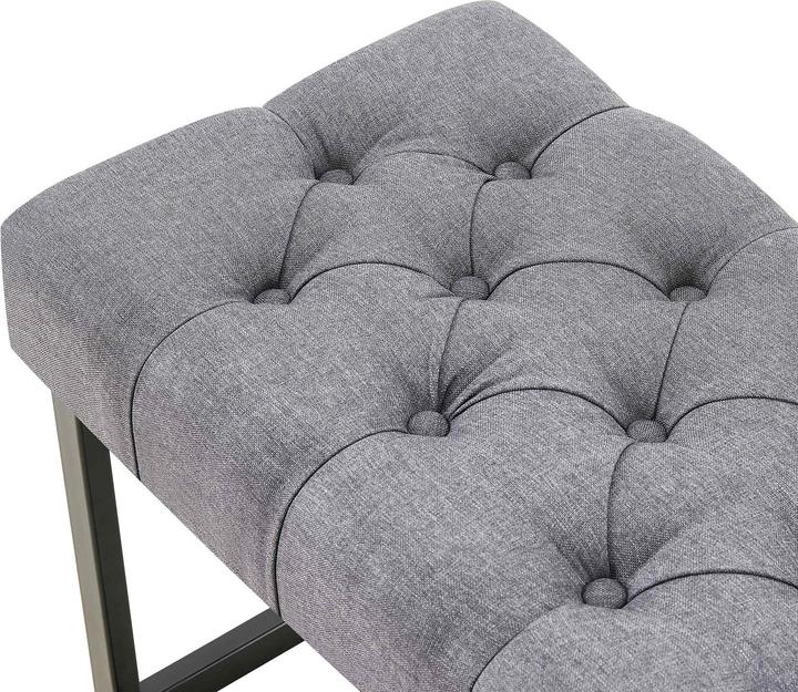 Actual product image Swisshandel24 Bench Amun fabric B150, dark grey (150 cm)