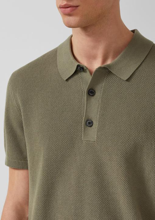 Produktbild s.Oliver Strickpullover aus Baumwolle mit Polokragen (XL)