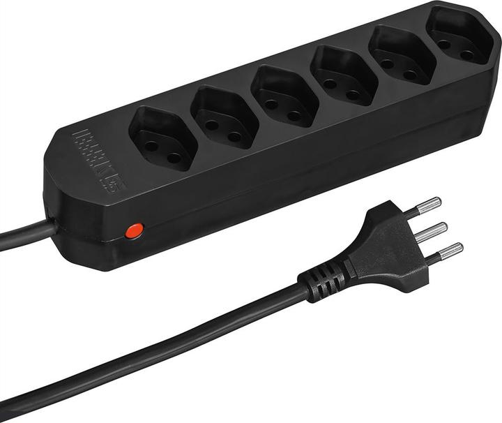 Actual product image Steffen Compact socket strip (6x, Type 13, 1.50 m)