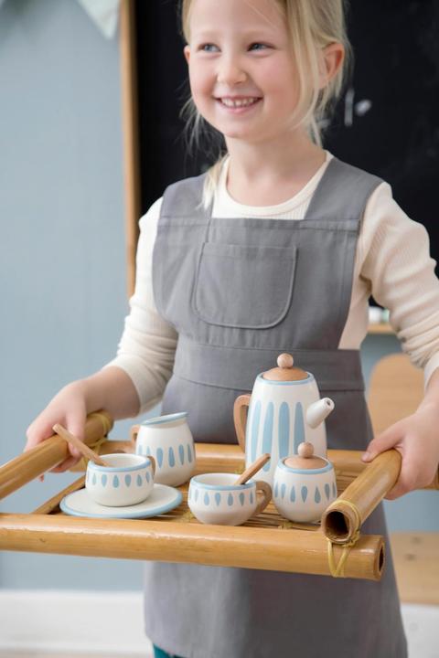 Actual product image Sebra Toy tea set from wood
