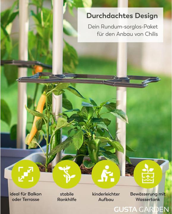 Actual product image Gusta Garden Rearing pots Charly Chilli XL Blue