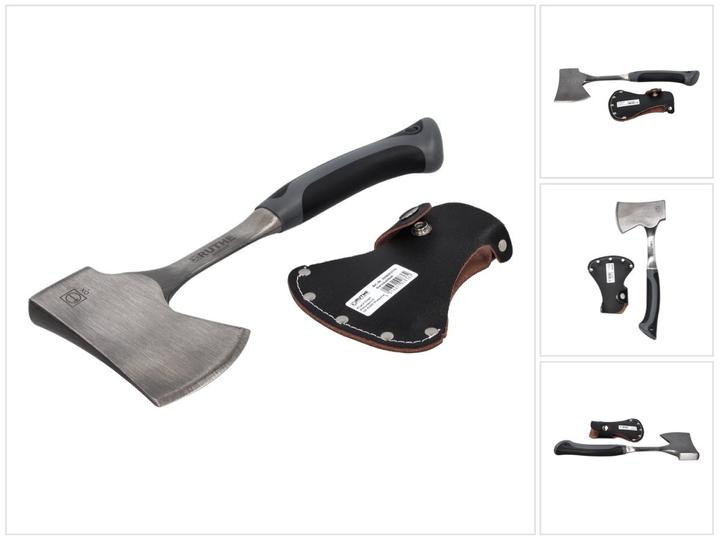 Actual product image Ruthe Camping hatchet solid steel DIN 7287 gray / black