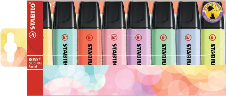 Produktbild STABILO BOSS ORIGINAL Pastel Textmarker (Mehrfarbig, 5 mm, 8 x)