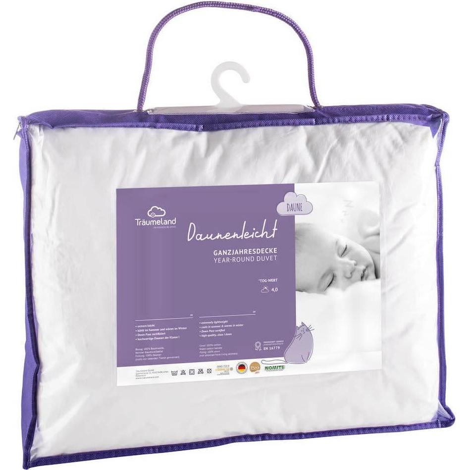 Thumbnail - Träumeland, Babyduvet, Duvet Daunenleicht (100 x 135 cm)