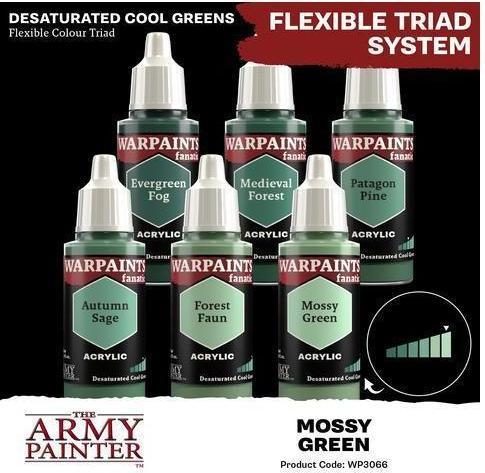 Actual product image The Army Painter Colour Warpaints Fanatic: Mossy Green 18 ml
