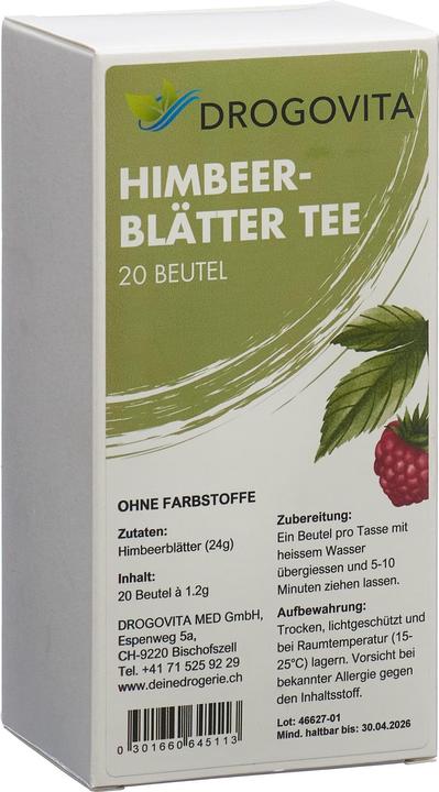 Drogovita Feuilles de framboisier (82 g)