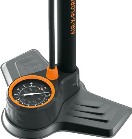 Actual product image SKS Floor pump Air-X-Plorer 10.0 steel