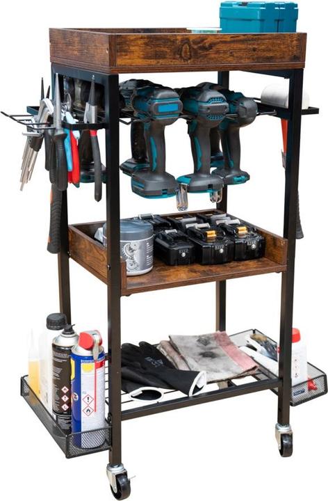 Image du produit Tool Brothers Toolbrothers atelier garage chariot pour outils électriques et manuels en métal 86 x 45 x 30 cm ( L