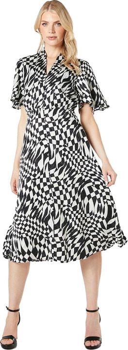 Actual product image Principles Womens/Ladies Geometric Jacquard Satin Midi Dress (36)