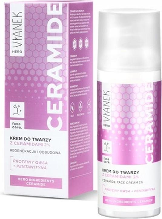 Actual product image Vianek Hero Ceramide Face Cream With 2% Ceramides, 50 Ml (50 ml)