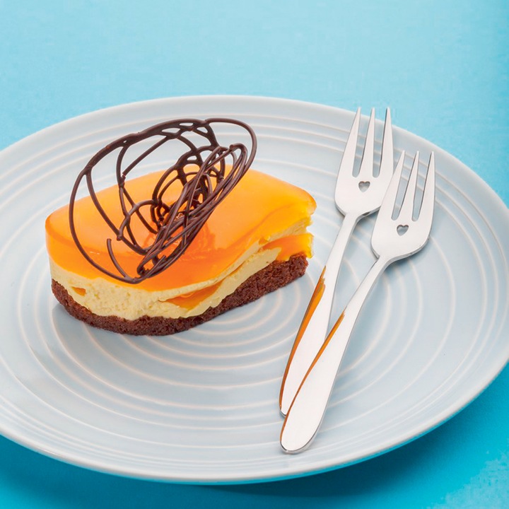 Immagine prodotto Sola Set di forchette per torte con cuore (6 Pezzo/i, Forcone)