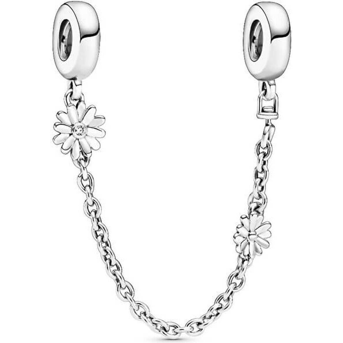 Pandora, Ciondolo collana, Sicherheitskette Daisy Flower, (Argento 925)