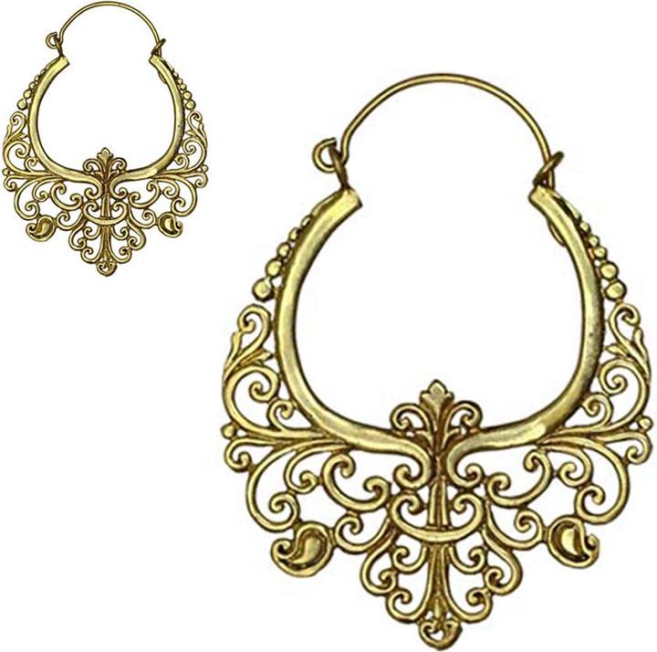 Image du produit Star Piercing Ohrring vergoldet Mandala Adler (Laiton)