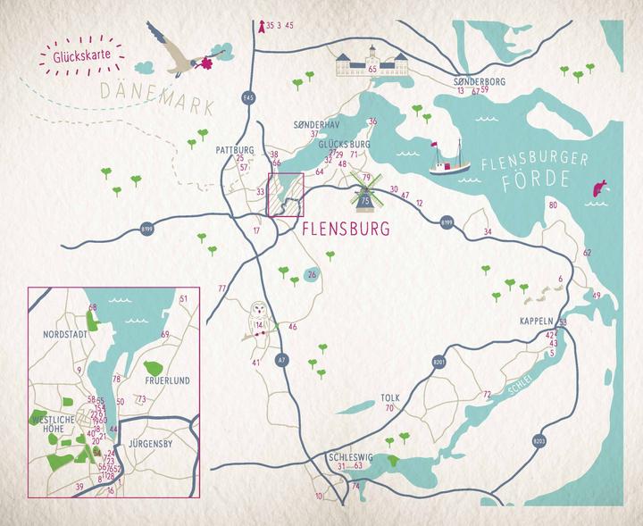 Image du produit Glücksorte in und um Flensburg (Allemand, Carola Siedhoff, Sven Sörensen, 2019)