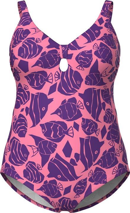 Produktbild Ulla Popken Badeanzug, Fische, Softcups, recycelt (46)